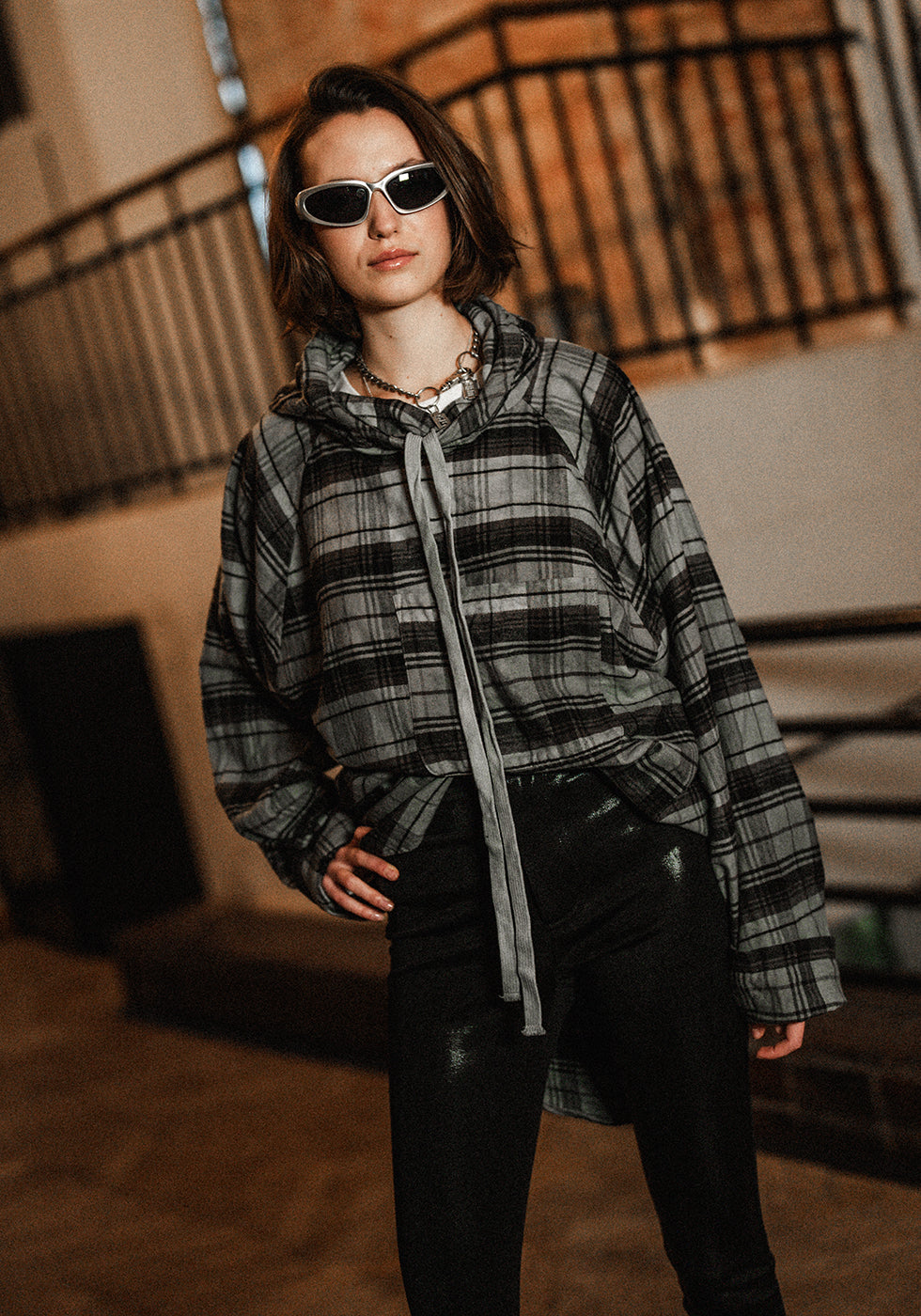 bluza WILD WEST HOODIE FLANNEL