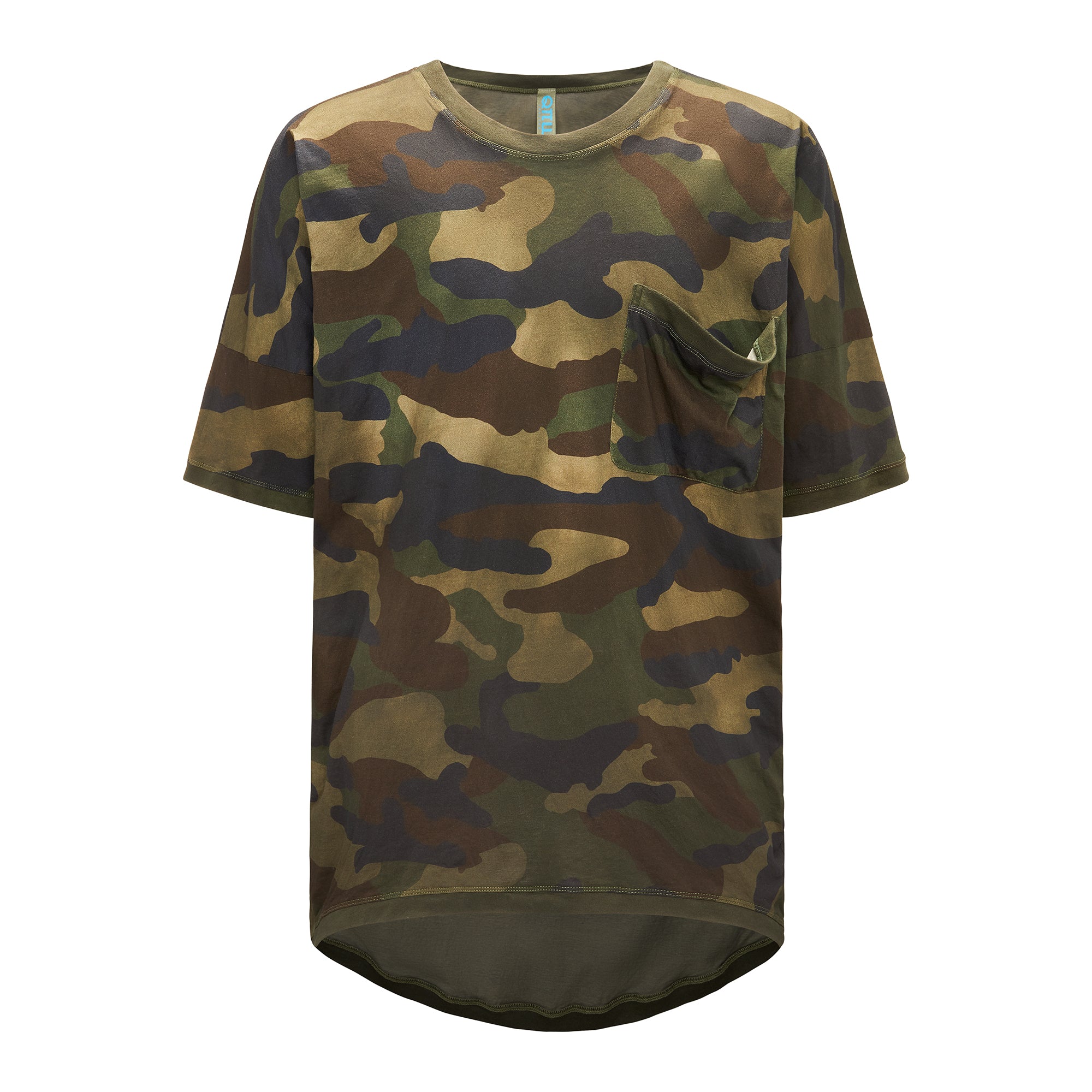 t-shirt FOREVER LONG BACK CAMO